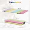 Promotions Gimnastikos kilimėlis, 3 dalių sulankstomas, 180x120x4 cm, įvairiaspalvis, putplastis ir PU