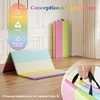 Promotions Gimnastikos kilimėlis, 3 dalių sulankstomas, 180x120x4 cm, įvairiaspalvis, putplastis ir PU