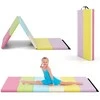 Promotions Gimnastikos kilimėlis, 3 dalių sulankstomas, 180x120x4 cm, įvairiaspalvis, putplastis ir PU