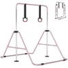 Promotions Gimnastikos skersinis, 111,5x144,5x132 cm, rožinė, metalas