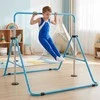 Promotions Gimnastikos skersinis, 149x104x130 cm, mėlynas, sulankstomas reguliuojamas metalinis