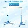 Promotions Gimnastikos skersinis, 195x121x85-145 cm, mėlynas, metalinis rėmas