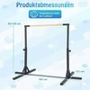 Promotions Gimnastikos skersinis, 195x121x85-145 cm, juodas, metalinis rėmas