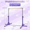 Promotions Gimnastikos skersinis, 195x121x85-145 cm, violetinė, reguliuojamas metalinis rėmas