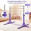 Promotions Gimnastikos skersinis, 195x121x85-145 cm, violetinė, reguliuojamas metalinis rėmas