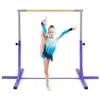 Promotions Gimnastikos skersinis, 195x121x85-145 cm, violetinė, reguliuojamas metalinis rėmas