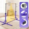 Promotions Gimnastikos skersinis, 195x121x85-145 cm, violetinė, reguliuojamas metalinis rėmas