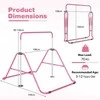 Promotions Gimnastikos skersinis, sulankstomas reguliuojamas horizontalus skersinis, 149x104x130 cm, rožinis, metalas