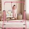 Promotions Gimnastikos skersinis, sulankstomas reguliuojamas horizontalus skersinis, 149x104x130 cm, rožinis, metalas
