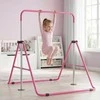 Promotions Gimnastikos skersinis, sulankstomas reguliuojamas horizontalus skersinis, 149x104x130 cm, rožinis, metalas