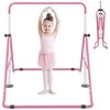 Promotions Gimnastikos skersinis, sulankstomas reguliuojamas horizontalus skersinis, 149x104x130 cm, rožinis, metalas
