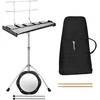Promotions Glockenspiel, 32 natų, 60x36.5x63.5-97 cm, juoda sidabrinė