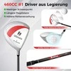 Promotions Golfo klubų rinkinys, dešiniarankėms moterims, pilnas komplektas, 126 cm, raudonas
