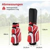 Promotions Golfo klubų rinkinys, dešiniarankėms moterims, pilnas komplektas, 126 cm, raudonas