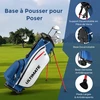Promotions Golfo klubi rinkinys, kairiarankiams, pilnas komplektas, 83x51x96 cm, pilka
