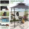 Promotions Barbekiu pavėsinė, 242x153x250 cm, Tamsiai pilka