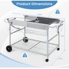 Promotions Grilio stalas 141x62,2x80 cm Juodas metalas Lauko