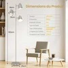 Promotions Stalinė lempa, 3 šviesų medžio formos lempa, sidabro spalva
