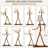 Promotions Grindinis šviestuvas, humanoido dizainas, 160 cm, natūralus