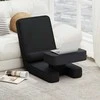 Promotions Grindų kėdė, sulankstoma tinginio sofa žaidimams, 84x50x67 cm, juoda, reguliuojama atlošo padėtis