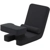Promotions Grindų kėdė, sulankstoma tinginio sofa žaidimams, 84x50x67 cm, juoda, reguliuojama atlošo padėtis