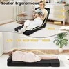 Promotions Grindų kėdė, sulankstoma tinginio sofa žaidimams, 84x50x67 cm, juoda, reguliuojama atlošo padėtis