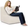 Promotions Grindų sofa-fotelis, 84x82x69 cm, smėlio spalvos, veliūro apmušalas