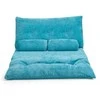 Promotions Grindų sofa-lova, 167x108x18 cm, mėlyna, reguliuojama veliūrinė