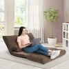 Promotions Grindų sofa-lova, 167x108x18 cm, kavos spalvos, reguliuojama, veliūrinė
