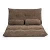 Promotions Grindų sofa-lova, 167x108x18 cm, kavos spalvos, reguliuojama, veliūrinė
