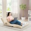 Promotions Grindų sofa-lova, 167x108x18 cm, smėlio spalvos, reguliuojama