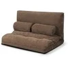 Promotions Grindų sofa-lova, 167x108x18 cm, kavos spalvos, reguliuojama, veliūrinė