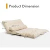 Promotions Grindų sofa-lova, 167x108x18 cm, smėlio spalvos, reguliuojama