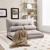 Promotions Grindų sofa-lova, reguliuojama, 180.3x110.5x17.8 cm, smėlio spalvos