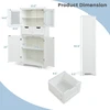 Promotions Grindų spintelė 60x30x128 cm balta
