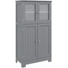 Promotions Grindų spintelė su durelėmis ir reguliuojama lentyna 58x30x109 cm juoda