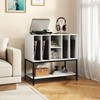 Promotions Įrašų leistuvo stovas, 6 skyrių vinilo laikymo stalas, baltas