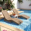 Promotions Gultai 2 vnt. 163x55x64 cm rudos spalvos