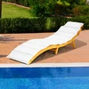 Promotions Gultai 2 vnt. 190x55x52 cm natūrali kreminė balta/raudona pagalvėlė