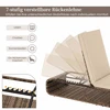 Promotions Gultas 185x65x26-86 cm Chaki ratano reguliuojama atlošo dalis, talpykla