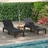 Promotions Gultas poilsiui, 156x55x83 cm, Rudas