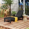 Promotions Gultas su komplektu 150x57x88 cm Juodas rotangas Reguliuojamas lauko baldai