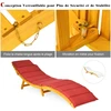Promotions Gultas su pagalvėle 190x55x52 cm natūrali/kremiškai balta/raudona