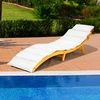 Promotions Gultas su pagalvėle 190x55x52 cm natūrali/kremiškai balta/raudona
