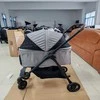 Promotions Gyvūnų vežimėlis, 3-in-1 vienarankis sulankstymas, 76x53x100 cm, pilka