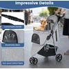 Promotions Gyvūnų vežimėlis, sulankstomas lengvas kačių vežimėlis, pilka