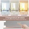 Promotions Holivudo veidrodis, 50x12x43 cm, LED apšvietimas, stalinis, metalinis rėmas