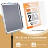 Promotions Informaciniai stendai 2 vnt aukštis 87–137 cm A3 sidabriniai