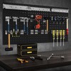 Promotions Įrankių organizatoriaus pegboard komplektas, 120x60x2 cm, juoda tamsiai mėlyna