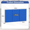 Promotions Įrankių organizatoriaus rinkinys su pegboard, metalas, 120x60x2 cm, tamsiai mėlynas